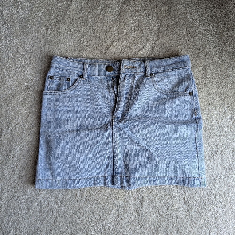 Forever 21 Light Blue Denim Mini Skirt